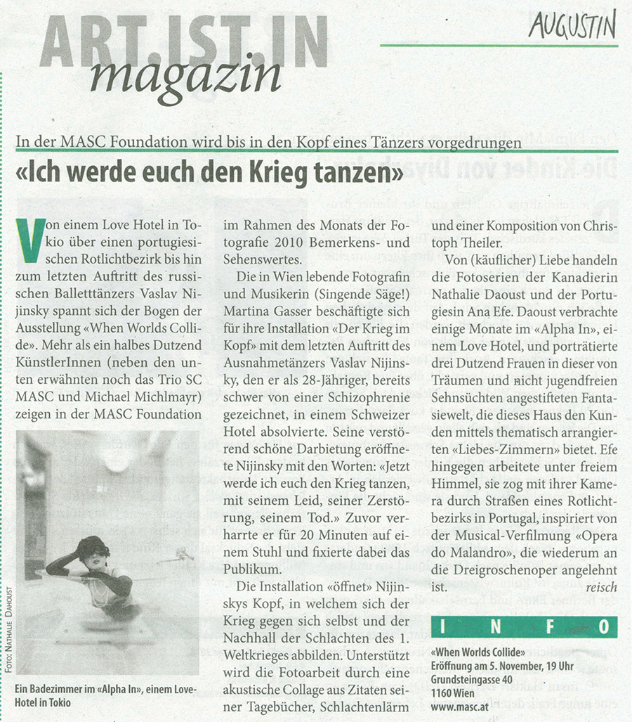 Augustin; Martina Gasser; Nijinsky