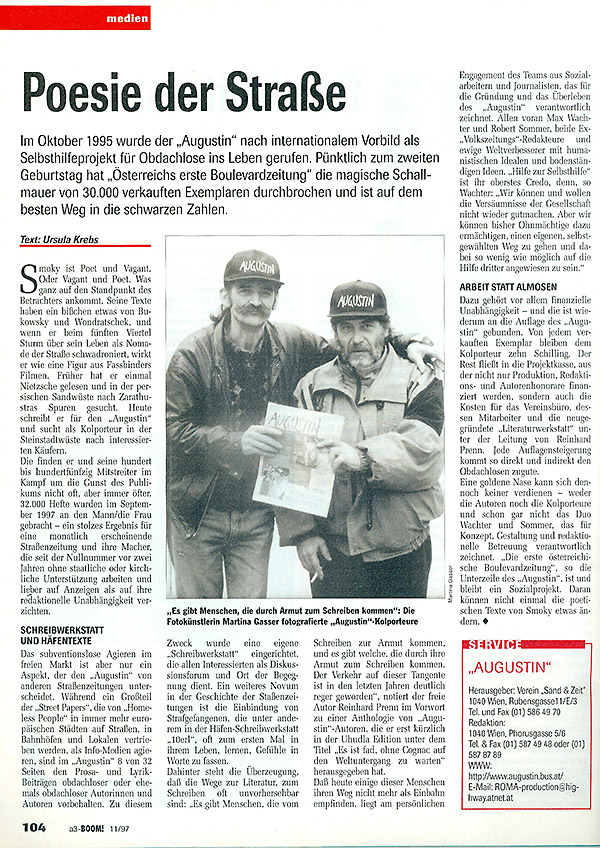 Poesie der Strae; Fotografie; Martina Gasser; Augustin