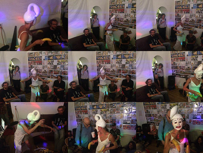 Performance Bananakillerqueen; Performance: Martina Gasser; Foto: Christoph Theiler