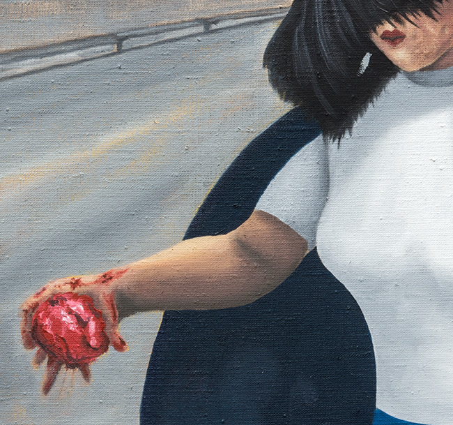 Terror Detail; Martina Gasser 2017; Malerei; Painting