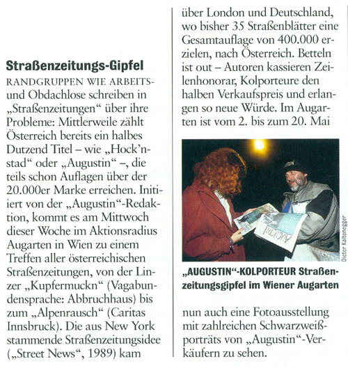 Foto: Martina Gasser; Poesie der Sta�e; Aktionsradius Augarten; Augustin