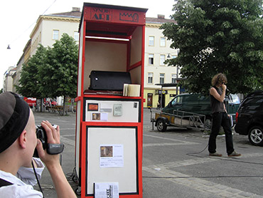 Mobile Marktbude SyndikART; SOHO; Foto: M. Menedetter