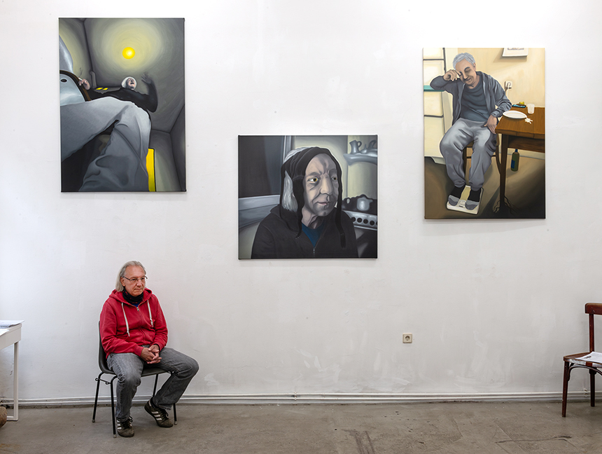 Galerie wechselstrom; Malerei: Martina Gasser; Foto: Martina Gasser; Das Orakel von Ottakring