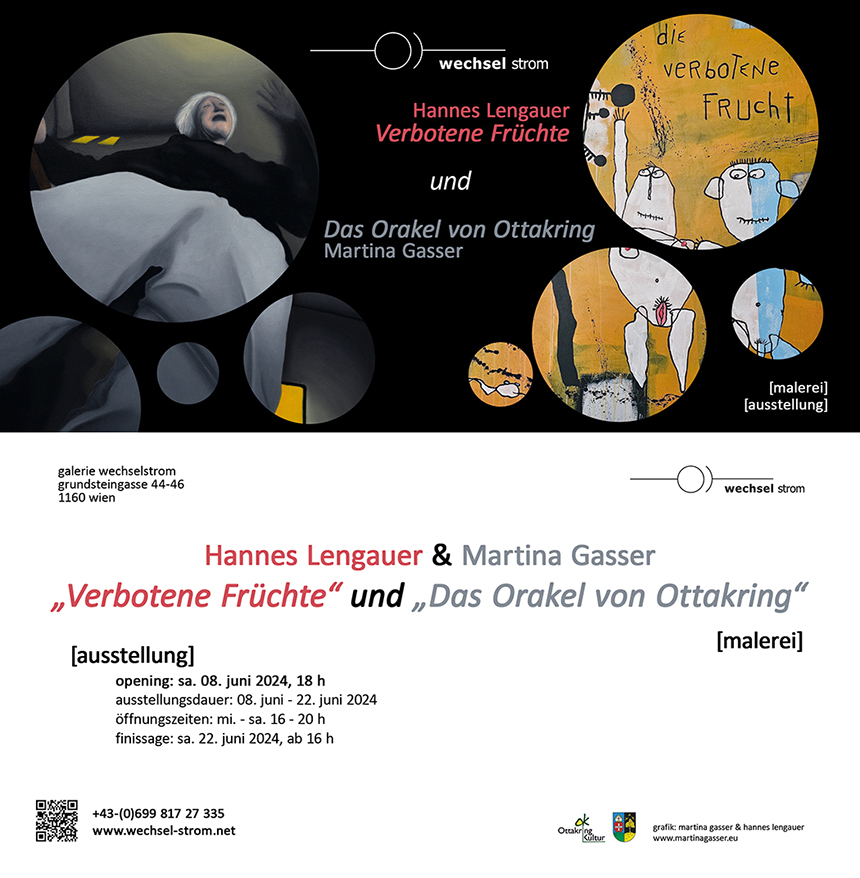 Galerie wechselstrom; Malerei: Martina Gasser; Foto: Martina Gasser; Das Orakel von Ottakring